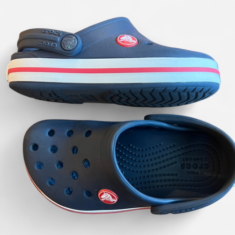 Crocs Kids Crocband Clog 9C Navy/Red